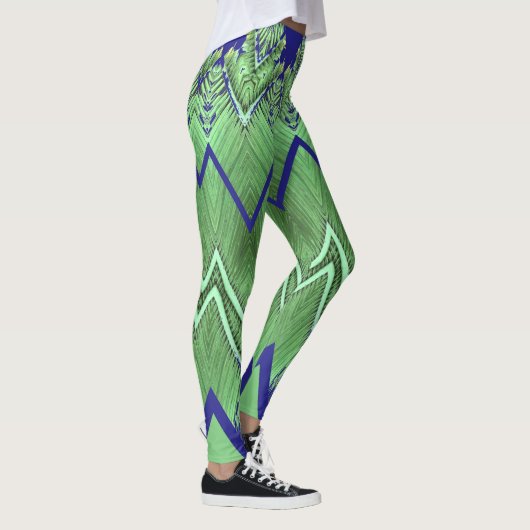 Zigzag patroon "Ratti_Creative_Arts" Leggings (Rechts)