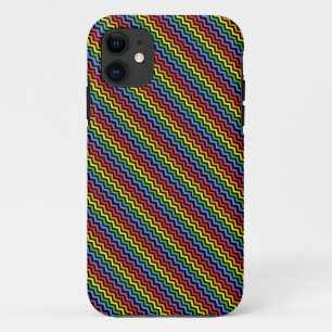 ZigZag Patroon Regenboog Case-Mate iPhone Case