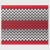 ZIGZAG patroon - zwart wit grijs + uw idee Cadeaupapier (Vlak)
