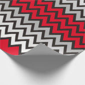 ZIGZAG patroon - zwart wit grijs + uw idee Cadeaupapier (Hoek)