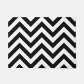 Zigzag Pattern Black & White Deurmat (Voorkant)