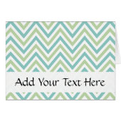 Zigzag Pattern, Chevron Pattern, Green, Blue (Voorkant Horizontaal)