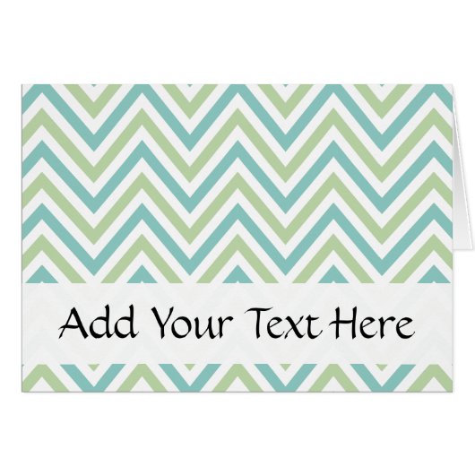 Zigzag Pattern, Chevron Pattern, Green, Blue (Voorkant Horizontaal)