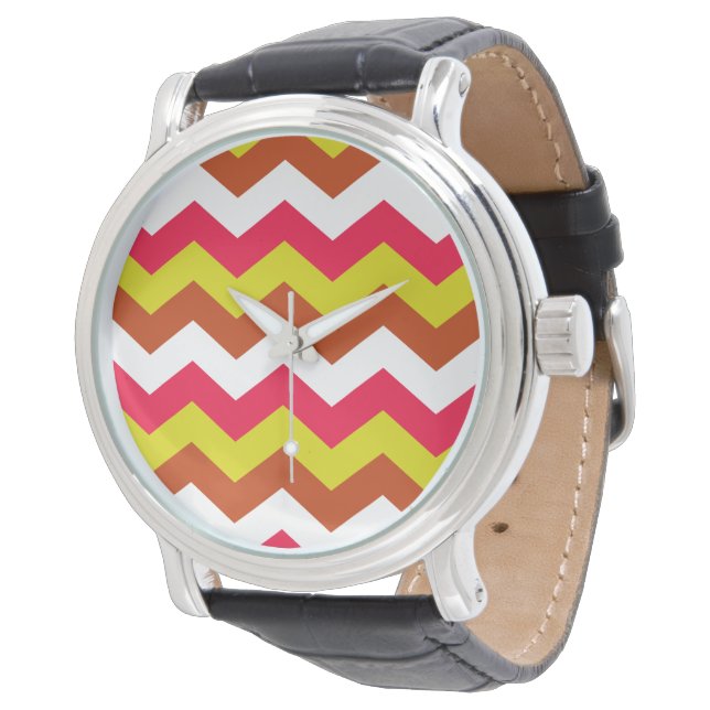 ZIGZAG PATTERN. HORLOGE (Gekanteld)
