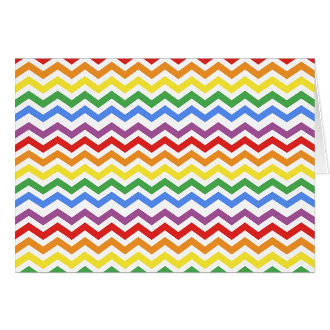 ZigZag Pattern Rainbow (Voorkant Horizontaal)