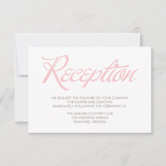 Zigzag Pattern Reception Card Kaart (Voorkant)