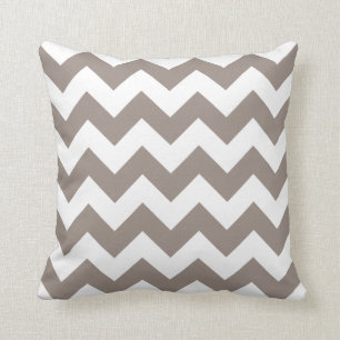 Zigzag Pillow met Khaki Chevron Kussen
