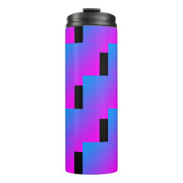 Zigzag Pink Blue Black Paars 4Roxy Thermosbeker