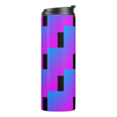 Zigzag Pink Blue Black Paars 4Roxy Thermosbeker (Gedraaid links)