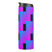 Zigzag Pink Blue Black Paars 4Roxy Thermosbeker (Geroteerd rechts)