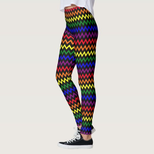 Zigzag Pride Kleuren Leggings (Links)