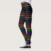 Zigzag Pridekleuren Leggings (Links)