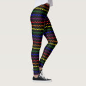 Zigzag Pridekleuren Leggings (Rechts)