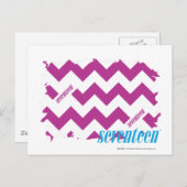 ZigZag Purple 3 Briefkaart (Voorkant / Achterkant)