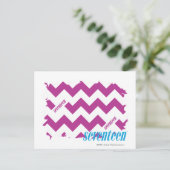 ZigZag Purple 3 Briefkaart (Staand voorkant)