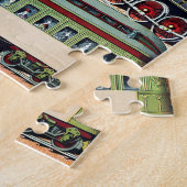 zigzag-reizigers- en goederentreinen legpuzzel (Zijkant)