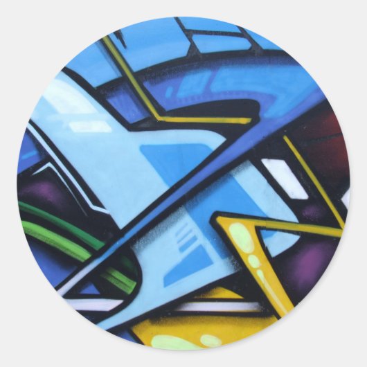 ZigZag Ronde Sticker (Voorkant)