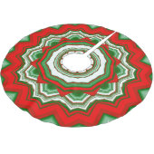 ZigZag rood en groen Kerstboom Rok (Gekanteld)