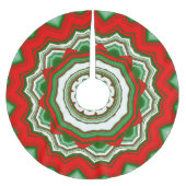 ZigZag rood en groen Kerstboom Rok (Voorkant)
