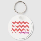 ZigZag Roze 2 Sleutelhanger (Voorkant)
