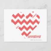 ZigZag Roze 3 Briefkaart (Voorkant)