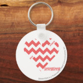 ZigZag Roze 3 Sleutelhanger (Voorkant)