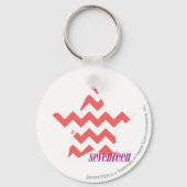 ZigZag Roze 4 Sleutelhanger (Voorkant)