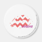 ZigZag roze Magneet (Voorkant)