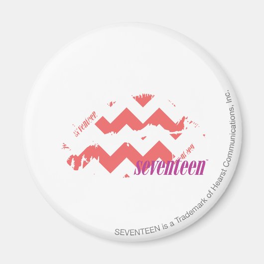 ZigZag roze Magneet (Voorkant)