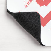 ZigZag roze Muismat (Hoek)