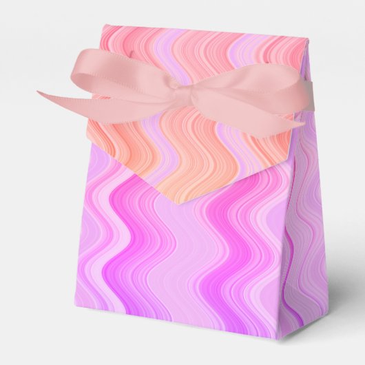 Zigzag Roze Patroon  Bedankdoosjes (Voorkant Zijde)