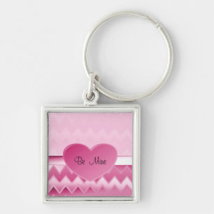 Zigzag-roze Sleutelhanger