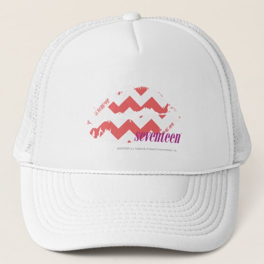 ZigZag roze Trucker Pet (Voorkant)