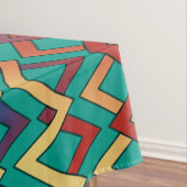 ZIGZAG ruiten - gekleurd + uw achtergrond & ideeën Tafelkleed (Voorbeeld)