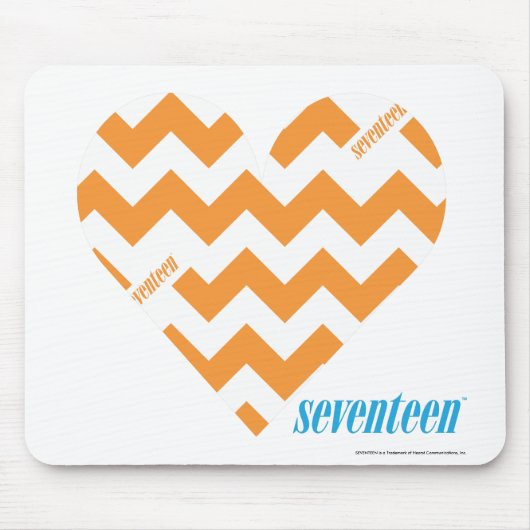 ZigZag Sinaasappel 2 Muismat (Voorkant)