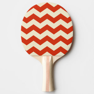 Zigzag Streep Bloed Oranje Kleur Tafeltennisbatje