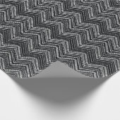 zigzag strepen: Hand getrokken etnische Cadeaupapier (Hoek)