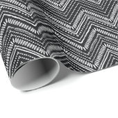 zigzag strepen: Hand getrokken etnische Cadeaupapier (Rol Hoek)