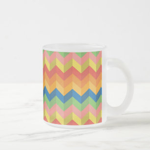 zigzag stripe matglas koffiemok