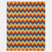 Zigzag Stripes in Waterverf Fleece Deken (Voorkant)