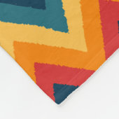 Zigzag Stripes in Waterverf Fleece Deken (Hoek)