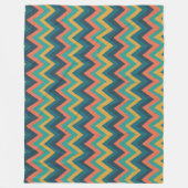 Zigzag Stripes in Waterverf Fleece Deken (Voorkant)