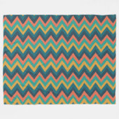 Zigzag Stripes in Waterverf Fleece Deken (Voorkant (Horizontaal))