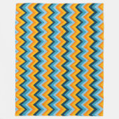 Zigzag Stripes in Waterverf Fleece Deken (Voorkant)