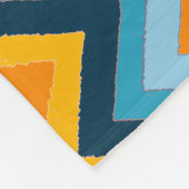 Zigzag Stripes in Waterverf Fleece Deken (Hoek)