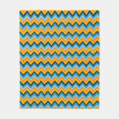 Zigzag Stripes in Waterverf Fleece Deken (Voorkant)