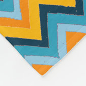 Zigzag Stripes in Waterverf Fleece Deken (Hoek)