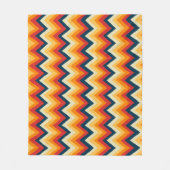Zigzag Stripes in Waterverf Fleece Deken (Voorkant)
