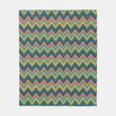 Zigzag Stripes in Waterverf Fleece Deken (Voorkant)
