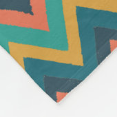 Zigzag Stripes in Waterverf Fleece Deken (Hoek)